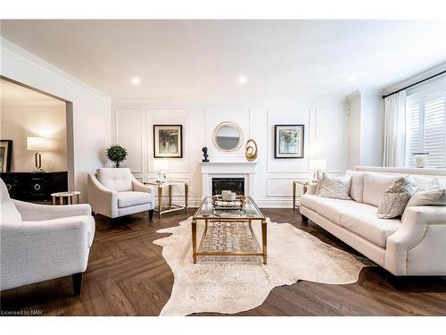 76 Adriatic Boulevard, Stoney Creek, ON - Indoor Photo Showing Living Room With Fireplace