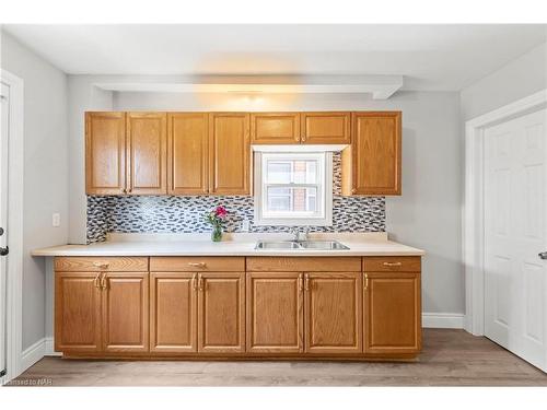 60 John Street, Welland, ON - Indoor Photo Showing Kitchen With Double Sink