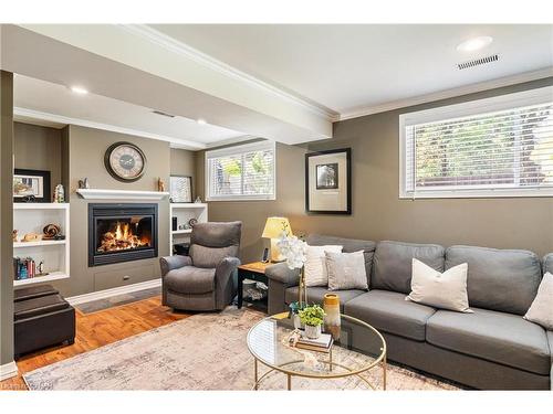 14 Cascade Court, St. Catharines, ON - Indoor Photo Showing Living Room With Fireplace