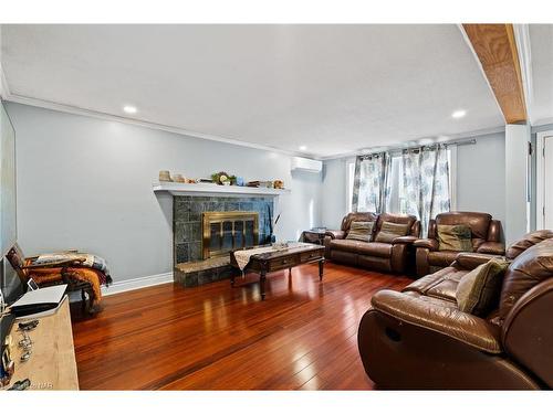 1900 Garrison Road, Fort Erie, ON - Indoor Photo Showing Living Room With Fireplace