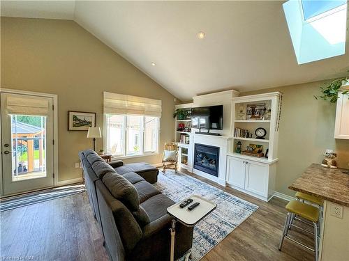 49 Bogart Street, St. Catharines, ON - Indoor Photo Showing Living Room With Fireplace