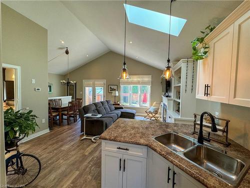 49 Bogart Street, St. Catharines, ON - Indoor Photo Showing Kitchen With Double Sink