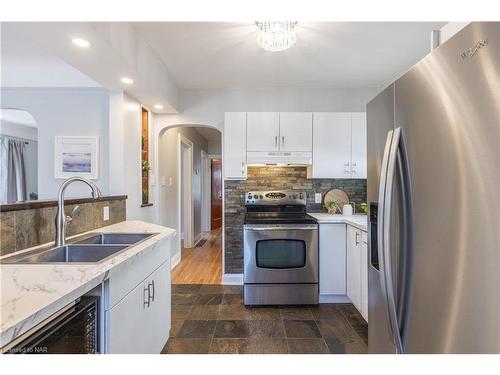 5 Huron Street, St. Catharines, ON - Indoor Photo Showing Kitchen With Stainless Steel Kitchen With Double Sink