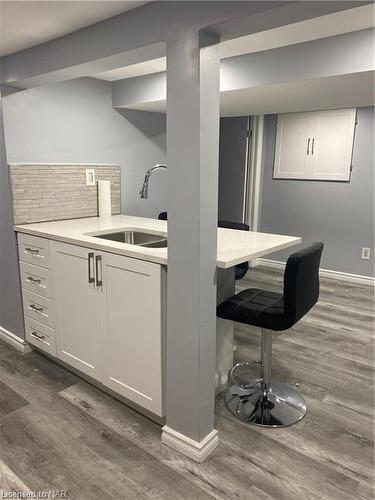 Lower Level-62 Randolph Street, Welland, ON - Indoor Photo Showing Kitchen With Double Sink