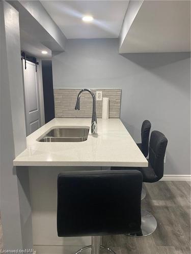 Lower Level-62 Randolph Street, Welland, ON - Indoor Photo Showing Kitchen With Double Sink