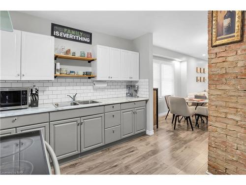 15 Jones Street, St. Catharines, ON - Indoor Photo Showing Kitchen With Double Sink