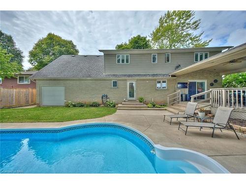 3378 Saint Patrick Avenue, Niagara Falls, ON - Outdoor With In Ground Pool With Deck Patio Veranda With Backyard