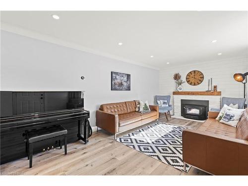 12 Northwood Drive, St. Catharines, ON - Indoor Photo Showing Living Room With Fireplace