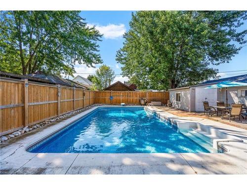 70 Beatrice Street, Welland, ON - Outdoor With In Ground Pool With Backyard