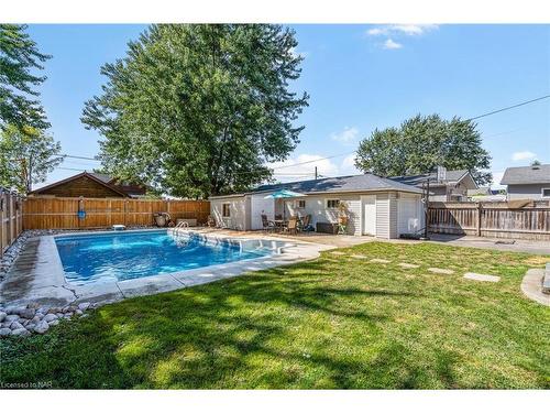 70 Beatrice Street, Welland, ON - Outdoor With In Ground Pool With Deck Patio Veranda With Backyard