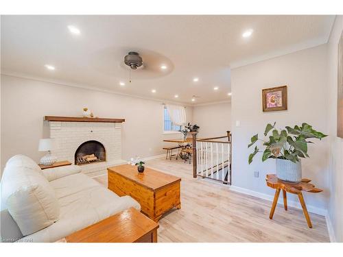 65 Wildwood Road, St. Catharines, ON - Indoor Photo Showing Living Room With Fireplace