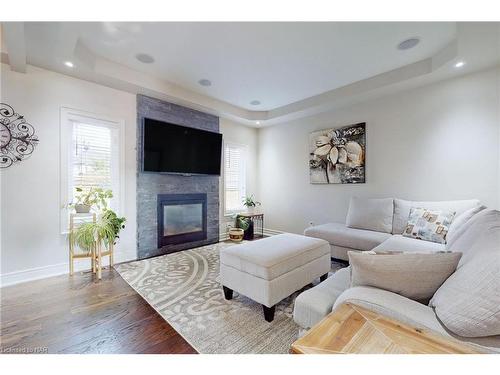 56 Calista Drive, Welland, ON - Indoor Photo Showing Living Room With Fireplace