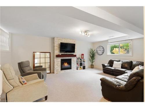 16 Shaver Road, St. Catharines, ON - Indoor Photo Showing Living Room With Fireplace