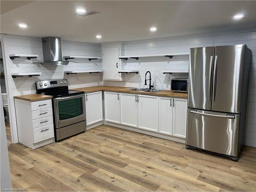 49 Church Street, Port Colborne, ON - Indoor Photo Showing Kitchen With Stainless Steel Kitchen With Double Sink