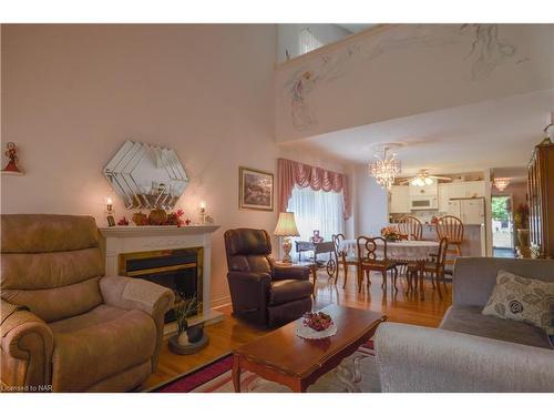 23 Portal Drive, Port Colborne, ON - Indoor Photo Showing Living Room With Fireplace