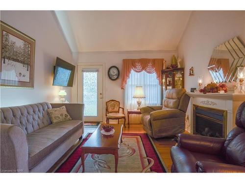 23 Portal Drive, Port Colborne, ON - Indoor Photo Showing Living Room With Fireplace