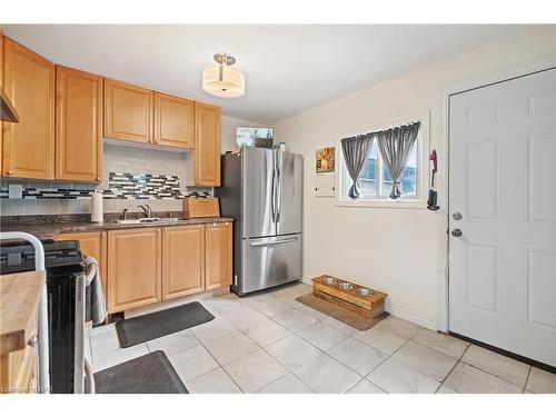 60 Merchison Avenue, Hamilton, ON - Indoor Photo Showing Kitchen With Double Sink