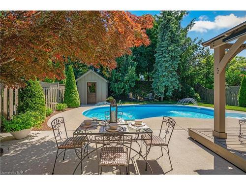 13 West Farmington Drive, St. Catharines, ON - Outdoor With In Ground Pool With Backyard