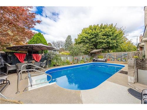 491 Bunting Road, St. Catharines, ON - Outdoor With In Ground Pool With Deck Patio Veranda With Backyard