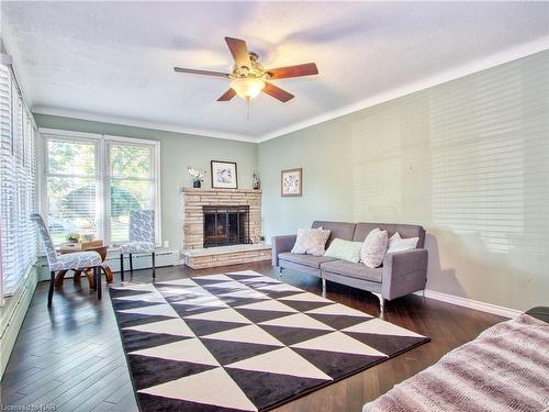 101 Masterson Drive, St. Catharines, ON - Indoor Photo Showing Living Room With Fireplace