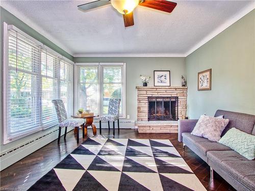 101 Masterson Drive, St. Catharines, ON - Indoor Photo Showing Living Room With Fireplace