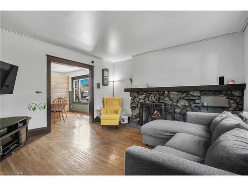 42 Bertie Street, Fort Erie, ON - Indoor Photo Showing Living Room With Fireplace