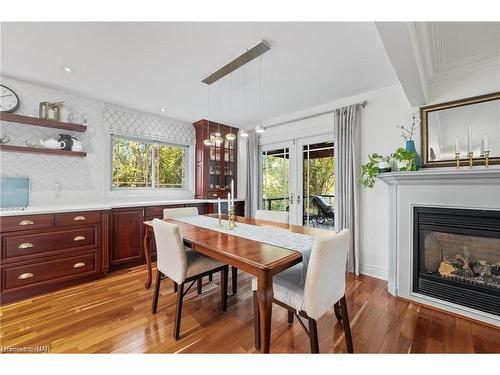 13 Rusholme Crescent, St. Catharines, ON - Indoor Photo Showing Dining Room With Fireplace