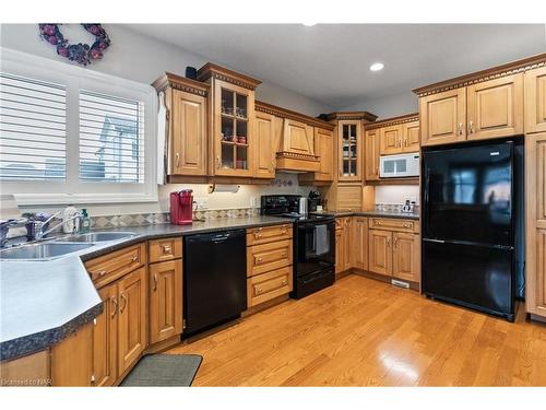 100 Thorold Road, Welland, ON - Indoor Photo Showing Kitchen With Double Sink