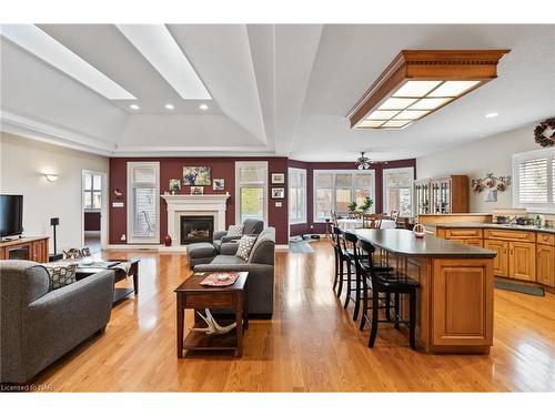 100 Thorold Road, Welland, ON - Indoor Photo Showing Living Room With Fireplace