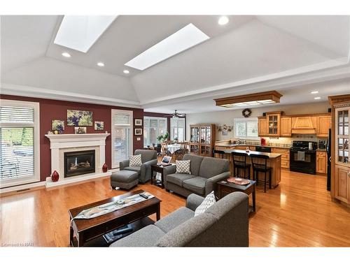 100 Thorold Road, Welland, ON - Indoor Photo Showing Living Room With Fireplace