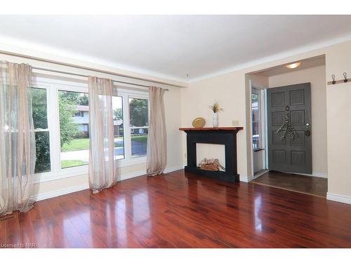 63 Louis Avenue, St. Catharines, ON - Indoor Photo Showing Living Room With Fireplace