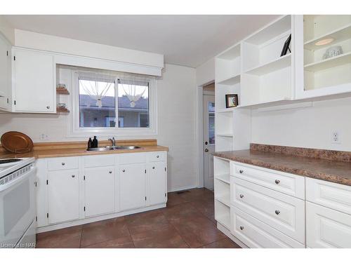 63 Louis Avenue, St. Catharines, ON - Indoor Photo Showing Kitchen With Double Sink