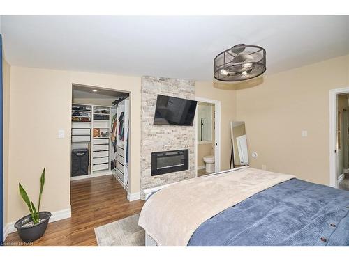 773 Clare Avenue, Welland, ON - Indoor Photo Showing Bedroom With Fireplace