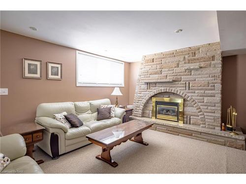 10 Noelle Drive, St. Catharines, ON - Indoor Photo Showing Living Room With Fireplace