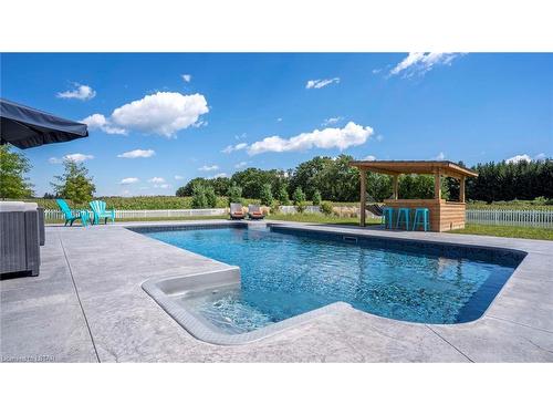 8037 Walkers Drive, Strathroy, ON - Outdoor With In Ground Pool With Backyard