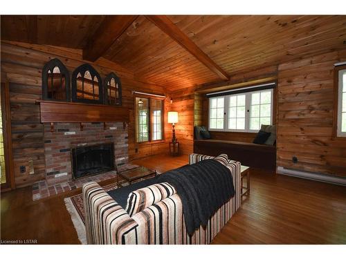 9255 Old Street Line, Blenheim, ON - Indoor With Fireplace