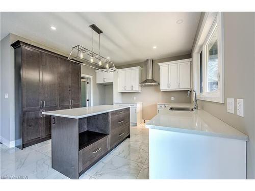 51 Basil Crescent, Ilderton, ON - Indoor Photo Showing Kitchen With Double Sink