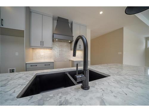 9 Spruce Crescent, Parkhill, ON - Indoor Photo Showing Kitchen With Double Sink