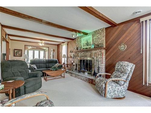 74258 Homestead Heights Drive, Zurich, ON - Indoor Photo Showing Living Room With Fireplace