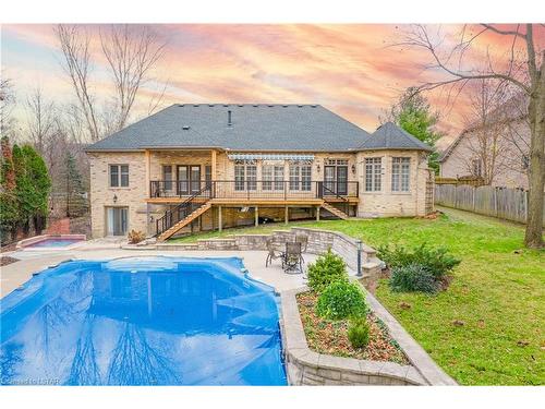 122 Northumberland Road, London, ON - Outdoor With In Ground Pool With Deck Patio Veranda With Backyard