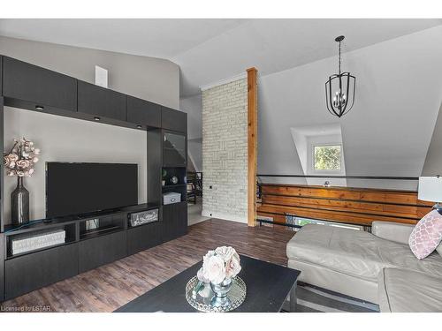 13073 Twelve Mile Road, Ilderton, ON - Indoor Photo Showing Living Room With Fireplace