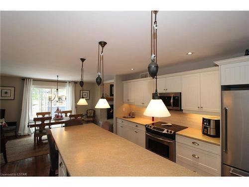 10322 Grand Oaks Drive, Grand Bend, ON - Indoor Photo Showing Kitchen With Stainless Steel Kitchen With Upgraded Kitchen