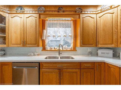 184 John Street, Parkhill, ON - Indoor Photo Showing Kitchen With Double Sink