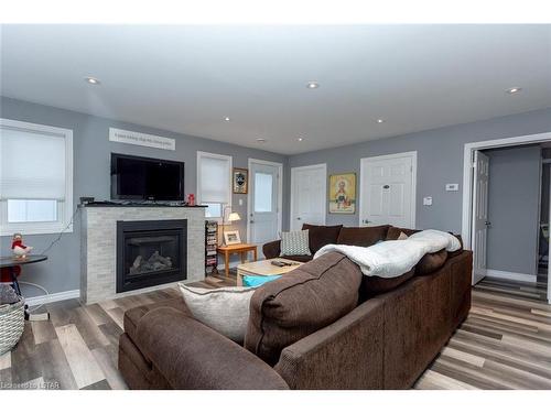 387 Stanley Park, Port Stanley, ON - Indoor Photo Showing Living Room With Fireplace