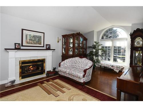 18 Winona Road, Komoka, ON - Indoor Photo Showing Living Room With Fireplace