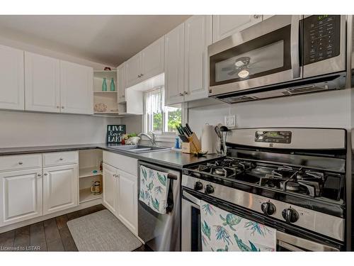 143 William Street, Port Stanley, ON - Indoor Photo Showing Kitchen With Double Sink