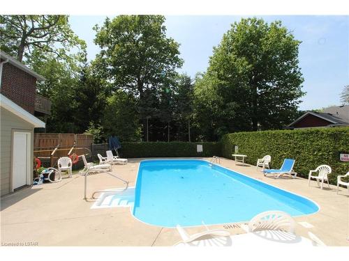 17-55 Lake Road, Grand Bend, ON - Outdoor With In Ground Pool With Backyard