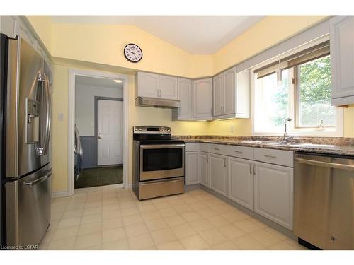 9857 Leonard Street, Grand Bend, ON - Indoor Photo Showing Kitchen With Stainless Steel Kitchen