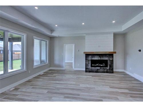 3552 Britt Boulevard, Camlachie, ON - Indoor Photo Showing Living Room With Fireplace