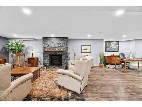 1514 Longwoods Road, Southwest Middlesex, ON - Indoor Photo Showing Living Room With Fireplace